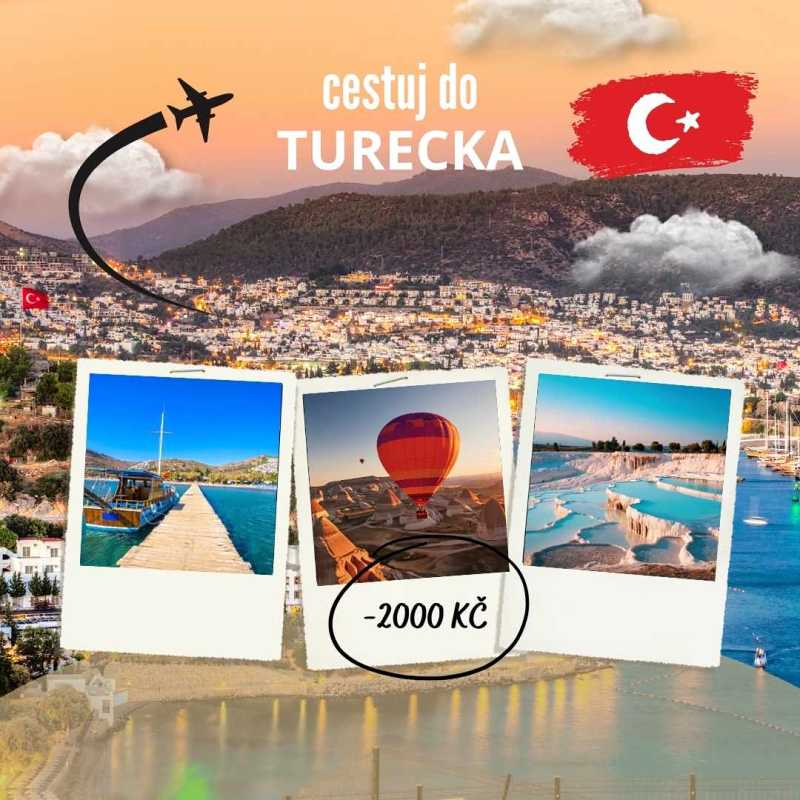 Turecká města, moře, pláž v&nbsp;akci Šťastné týdny